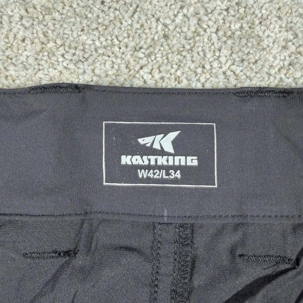 KastKing Cargo Pants Mens 42x34 Black Outdoor Fishing Performance UPF 50 NEW